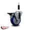 Service Caster 4'' Blue Poly Swivel 7/8'' Expanding Stem Caster with Brake SCC-EX20S414-PPUB-BLUE-PLB-78 - alternate 4